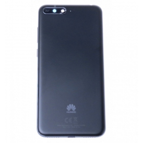 Huawei Y6 2018 aizmugurējais baterijas vāciņš (melns) (lietots grade C, oriģināls)