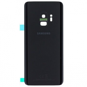 Samsung G960F Galaxy S9 aizmugurējais baterijas vāciņš melns (Midnight Black) (lietots grade B, oriģināls)