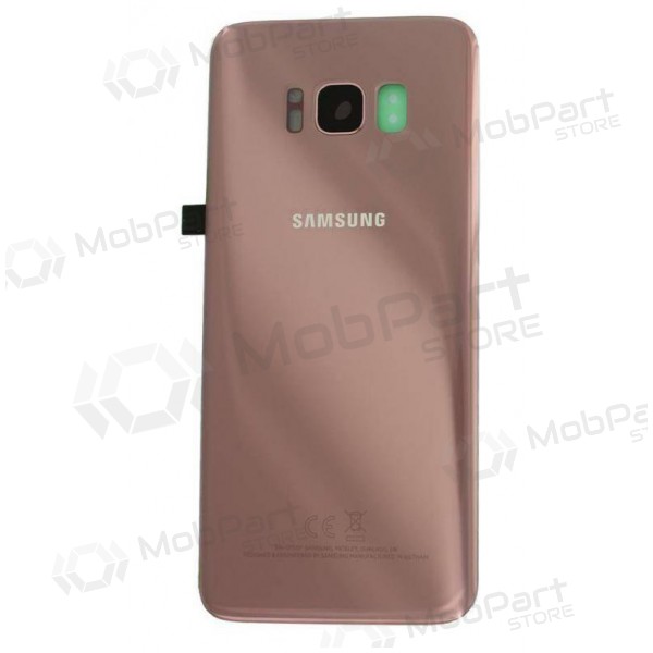 Samsung G950F Galaxy S8 aizmugurējais baterijas vāciņš rozā (Rose Pink) (lietots grade B, oriģināls)