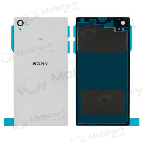 Sony Xperia Z1 L39h C6902 / Xperia Z1 C6903 / Xperia Z1 C6906 / Z1 C6943 aizmugurējais baterijas vāciņš (balts)