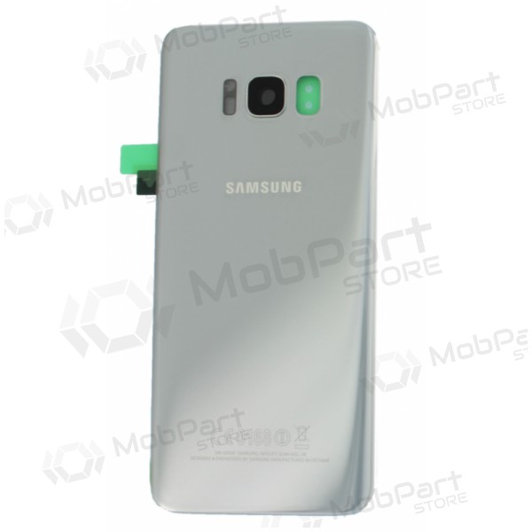 Samsung G950F Galaxy S8 aizmugurējais baterijas vāciņš sudraba (Arctic silver) (lietots grade A, oriģināls)