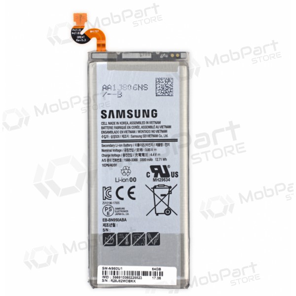 Samsung N950F Galaxy Note 8 baterija / akumulators (BBN950ABE) (3300mAh) (service pack) (oriģināls)