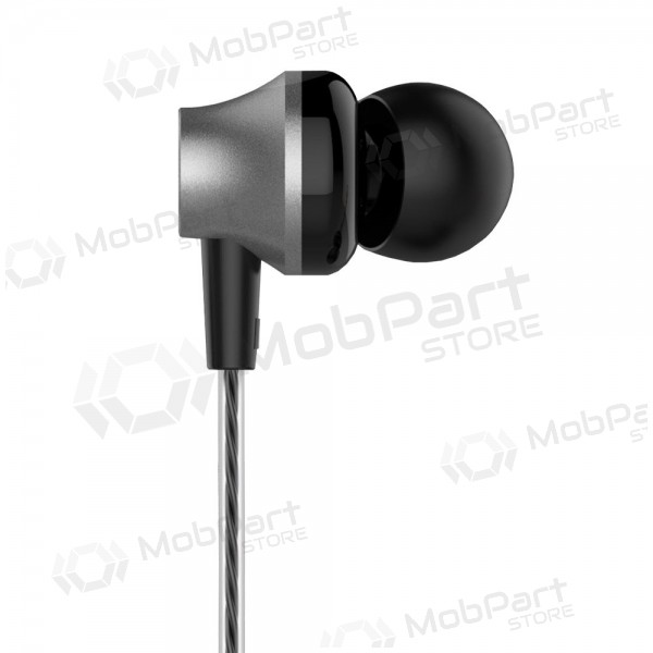 Brīvroku aprīkojums Devia Metal In-Ear 3,5mm (melna)