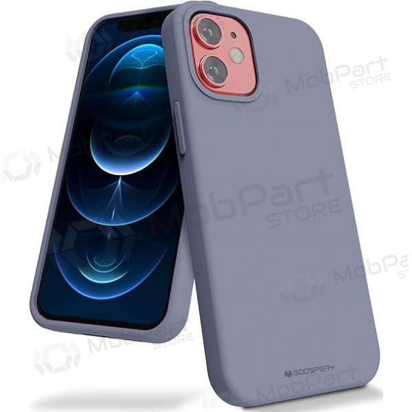 Apple iPhone 16 Pro vāciņš Mercury "Silicone Case" (levandos pelēka)