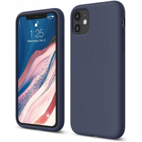 Maciņš Liquid Silicone 1.5mm Apple iPhone 14 Pro tumši zils