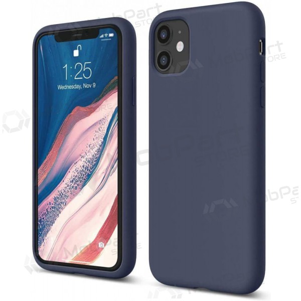 Maciņš Liquid Silicone 1.5mm Apple iPhone 14 Pro tumši zils