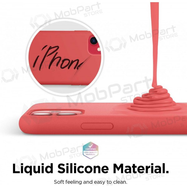 Maciņš Liquid Silicone 1.5mm Apple iPhone 14 Pro Max sarkans