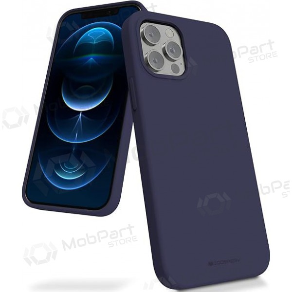 Apple iPhone 11 maciņš Mercury Goospery "Silicone Case" (tumši zils)