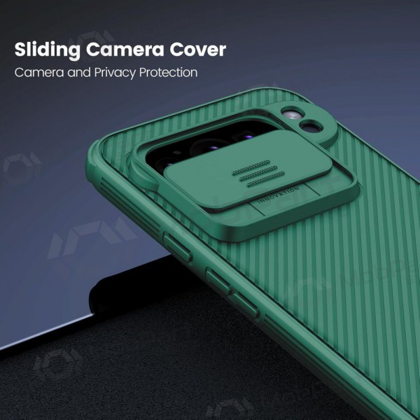 Google Pixel 7A vāciņš „Nillkin CamShield Pro“ (zaļš)