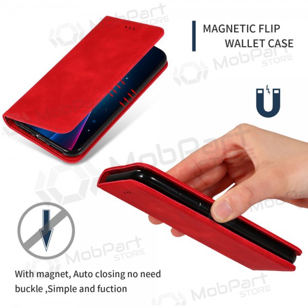 Maciņš / vāciņš Business Style Samsung S937 S25 Edge sarkans Maciņš / vāciņš Business Style Samsung S937 S25 Edge sarkans