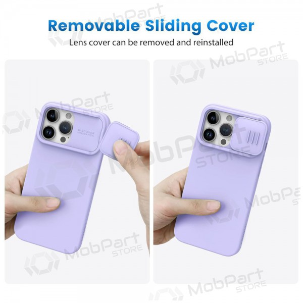 Maciņš Nillkin CamShield Silky Magnetic Silicone Apple iPhone 14 Pro Max šviesiai violets