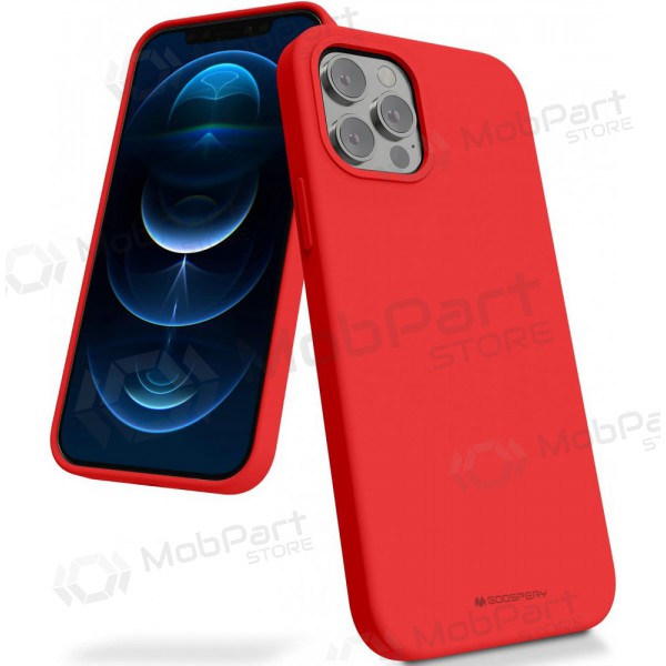 Apple iPhone 11 maciņš Mercury Goospery "Silicone Case" (sarkans)