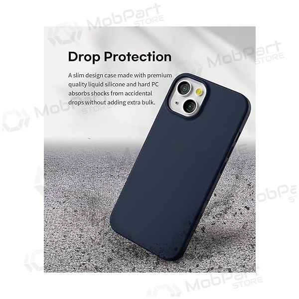 Apple iPhone 12 / 12 Pro maciņš Mercury Goospery "Soft Feeling Jelly Case" (tumši zils)