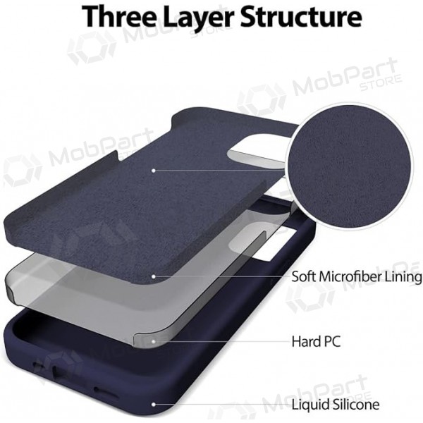 Apple iPhone 15 Plus maciņš Mercury Goospery "Silicone Case" (tumši zils)