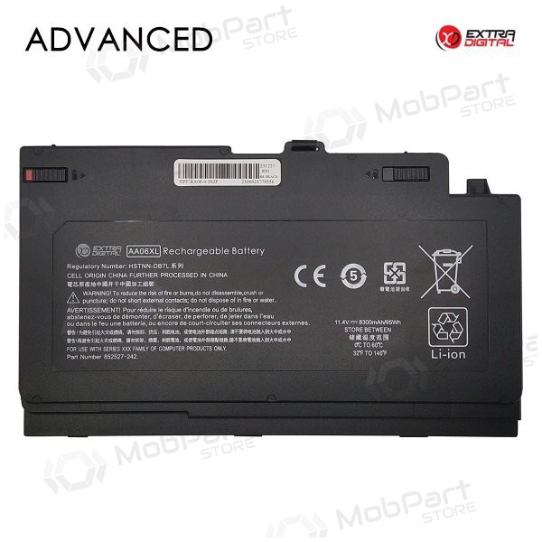 HP AA06XL, 8300mAh klēpjdatoru akumulators, Advanced