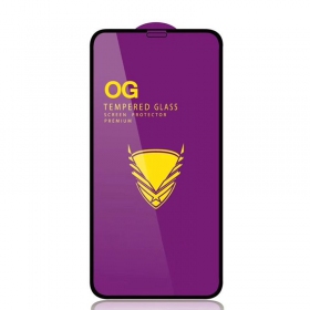 LCD apsauginis stikliukas "11D Full Glue" Xiaomi Poco F6 Pro melns bez iepakojuma
