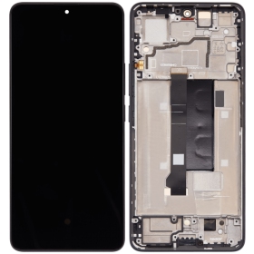 Xiaomi Redmi Note 13 Pro 5G / Poco X6 5G ekrāns (melns) (ar rāmīti) (Premium)