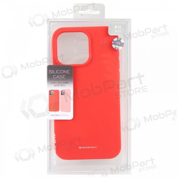 Apple iPhone 11 maciņš Mercury Goospery "Silicone Case" (sarkans)