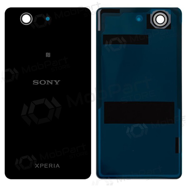 Sony Xperia Z3 Compact D5803 / D5833 aizmugurējais baterijas vāciņš (melns)