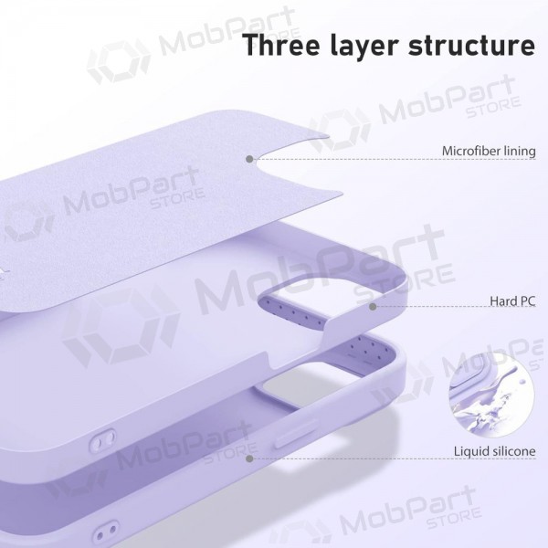 Maciņš Nillkin CamShield Silky Magnetic Silicone Apple iPhone 14 Pro Max šviesiai violets