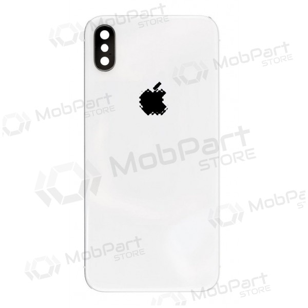 Apple iPhone X aizmugurējais baterijas vāciņš (sudraba) (lietots grade B, oriģināls)