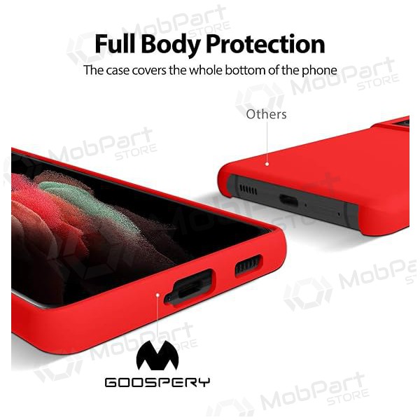 Samsung A736 Galaxy A73 5G maciņš Mercury Goospery "Silicone Case" (sarkans)