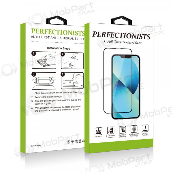 LCD apsauginis stikliukas 2.5D Perfectionists Apple iPhone 15 melns