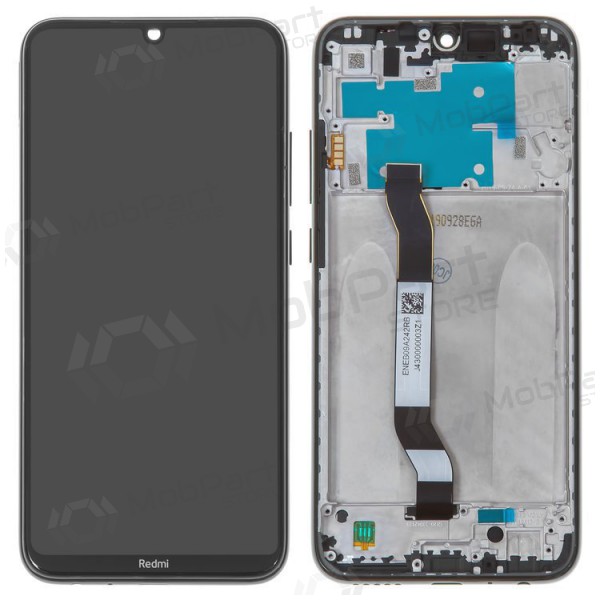 Xiaomi Redmi Note 8 / Note 8 2021 ekrāns (melns) (ar rāmīti) (oriģināls)