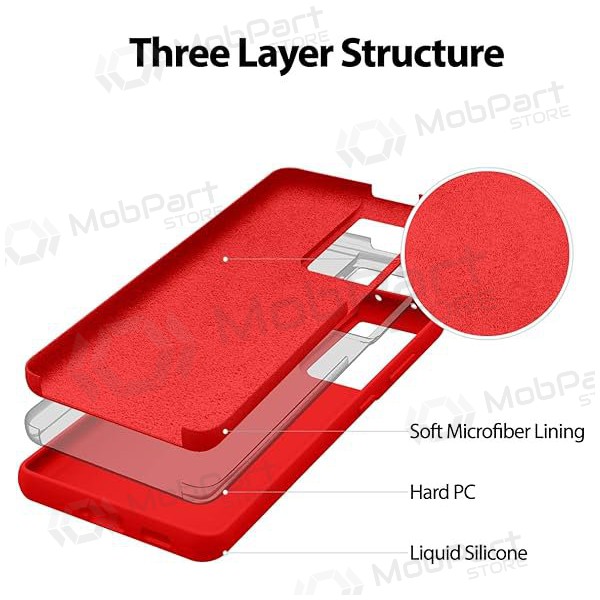 Samsung G975 Galaxy S10 Plus maciņš Mercury Goospery "Silicone Case" (sarkans) Samsung G975 Galaxy S10 Plus maciņš Mercury Goospery "Silicone Case" (sarkans)
