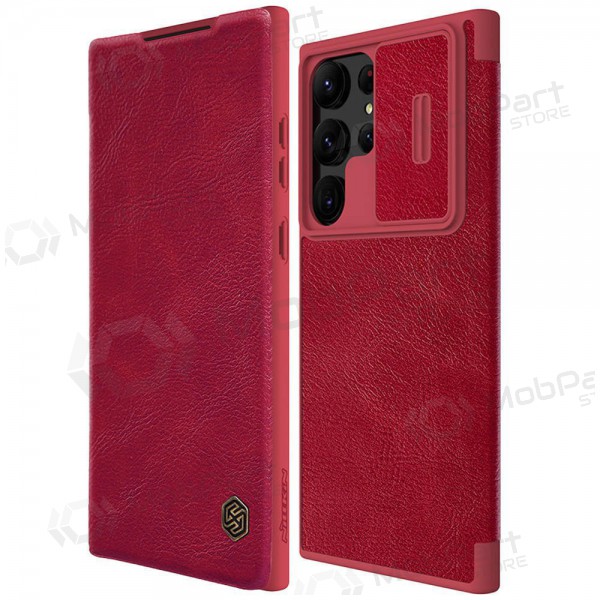 Maciņš Nillkin Qin Pro Leather Samsung S906 S22 Plus 5G sarkans