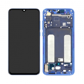 Xiaomi Mi 9 Lite ekrāns (zils) (ar rāmīti) (service pack) (oriģināls)