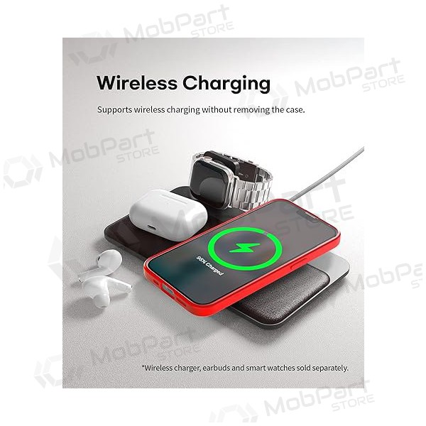 Apple iPhone 14 Pro maciņš Mercury Goospery "Soft Feeling Jelly Case" (sarkans)