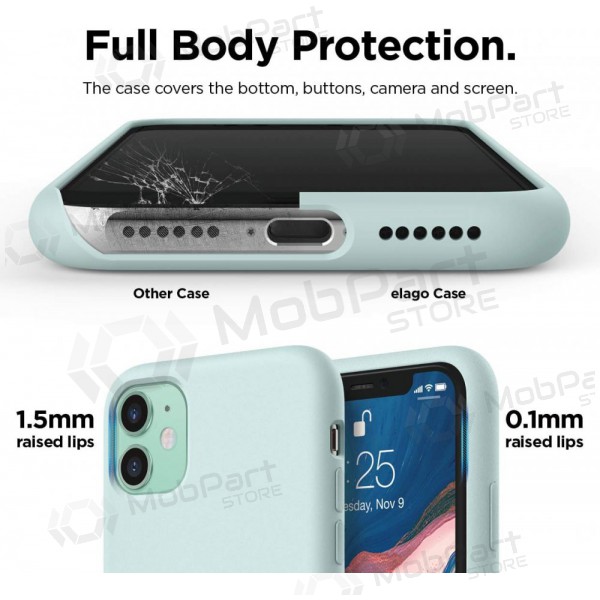 Maciņš Liquid Silicone 1.5mm Apple iPhone 14 Pro mėtinis