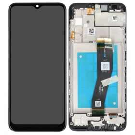 Samsung A025G Galaxy A02s 2020 ekrāns (melns) (ar rāmīti) (service pack) (oriģināls)