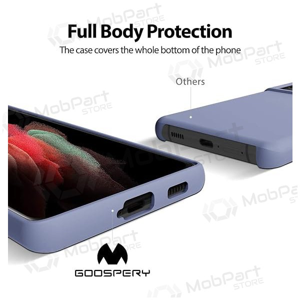Samsung A135 Galaxy A13 4G maciņš Mercury Goospery "Silicone Case" (levandos pelēka) Samsung A135 Galaxy A13 4G maciņš Mercury Goospery "Silicone Case" (levandos pelēka)