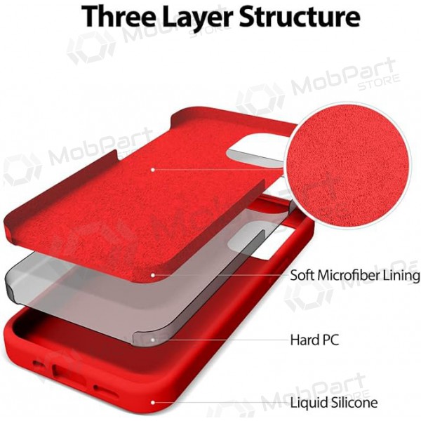 Apple iPhone 14 Pro Max maciņš Mercury Goospery "Silicone Case" (sarkans)