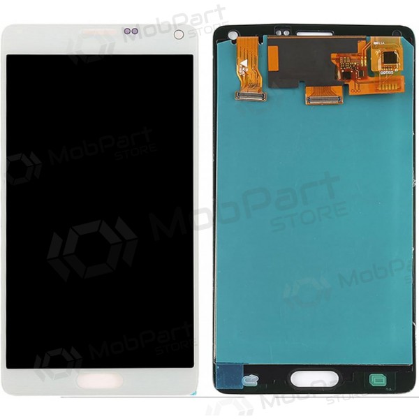 Ekranas Samsung N910 Note 4 su lietimui jautriu stikliuku White oriģināls (service pack)