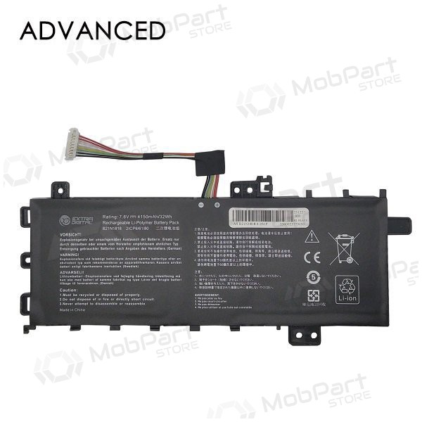 ASUS B21N1818, 4150mAh klēpjdatoru akumulators, Advanced