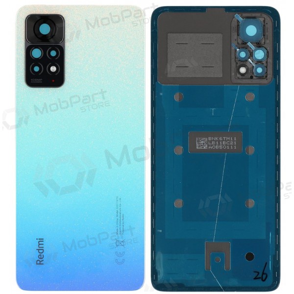 Xiaomi Redmi Note 11 Pro 5G aizmugurējais baterijas vāciņš (gaiši zils) (oriģināls) (service pack)