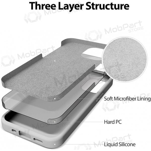 Apple iPhone 11 maciņš Mercury Goospery "Silicone Case" (akmens krāsa)