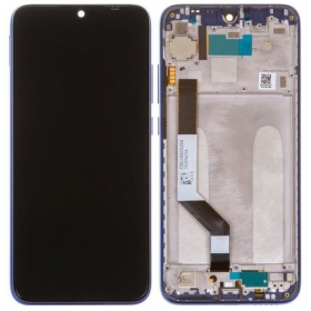 Xiaomi Redmi Note 7 ekrāns (zils) (ar rāmīti) (service pack) (oriģināls)