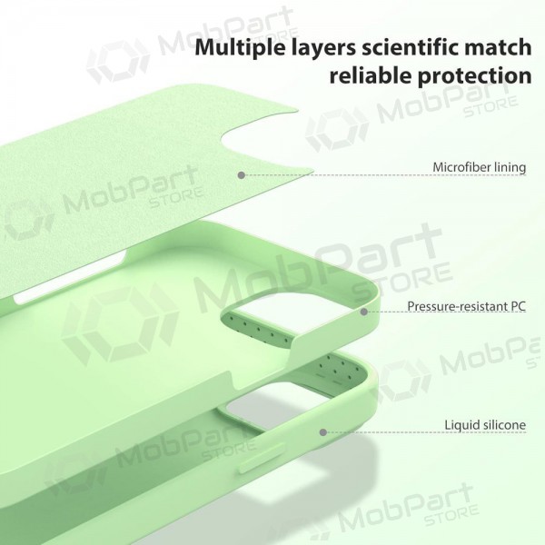 Maciņš Nillkin CamShield Silky Magnetic Silicone Apple iPhone 14 Pro Max gaiši zaļš