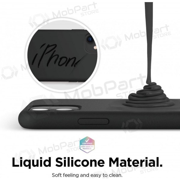 Apple iPhone 16 Plus vāciņš "Liquid Silicone" (melns)