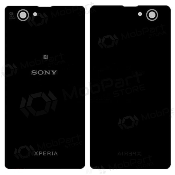 Sony Xperia Z1 Compact D5503 aizmugurējais baterijas vāciņš (melns)