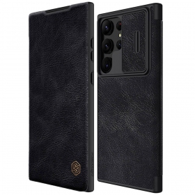 Maciņš Nillkin Qin Pro Leather Samsung S906 S22 Plus 5G melns