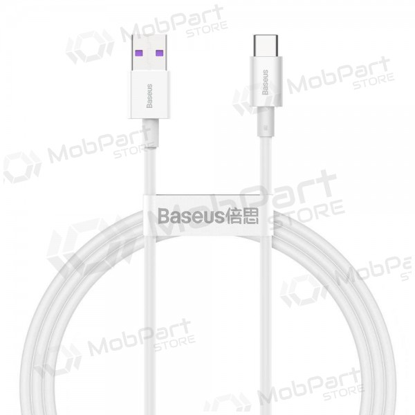 USB kabelis Baseus Superior Type-C 66W 1.0m (balts) CATYS-02