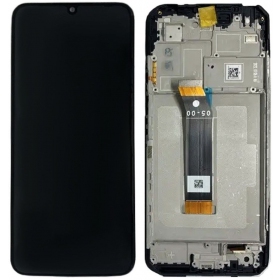 Xiaomi Poco M4 5G / Poco M5 4G / Redmi 10 5G / Redmi Note 11E 5G ekrāns (melns) (ar rāmīti) (Premium)