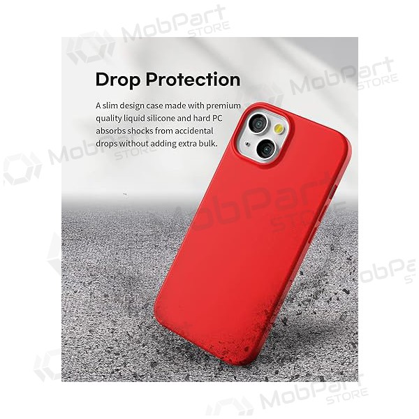 Apple iPhone 14 Pro maciņš Mercury Goospery "Soft Feeling Jelly Case" (sarkans)