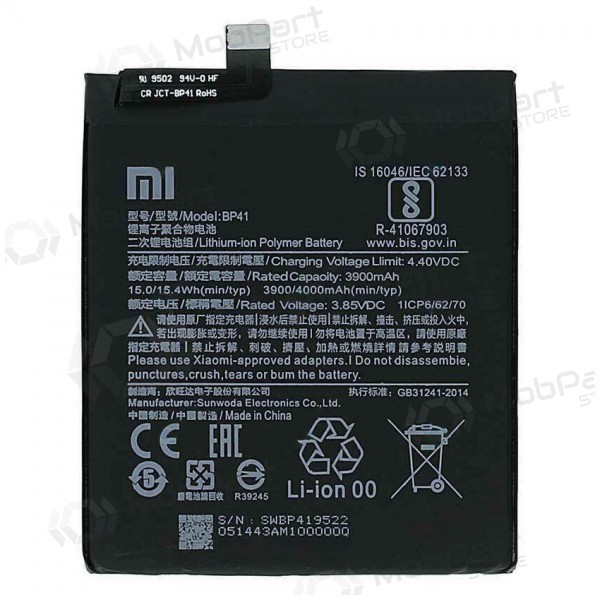 Xiaomi Mi 9T baterija, akumuliatorius (BP41) (oriģināls)