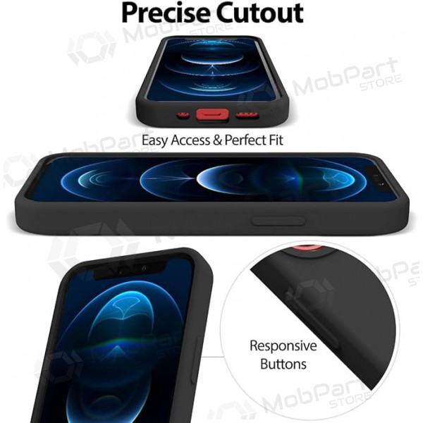 Apple iPhone 16 Pro Max vāciņš Mercury "Silicone Case" (melns)